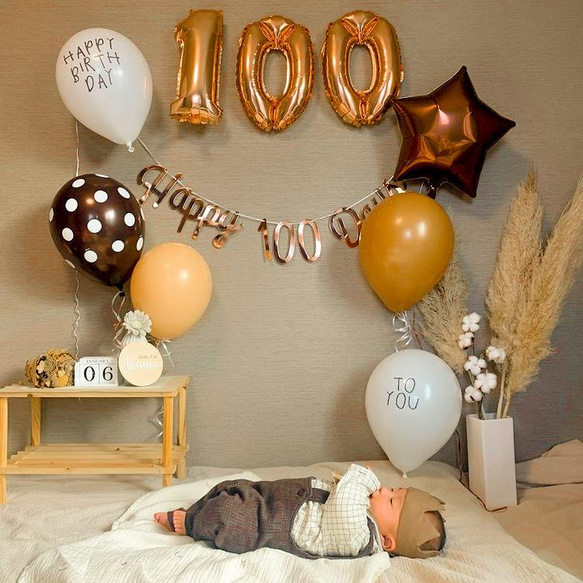 【特集掲載】男の子♥ベビークラウン＆スタイセット ハーフバースデー お食い初め 1歳 誕生日 出産祝い 100日 7枚目の画像