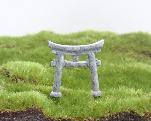 苔テラリウム用フィギュア『鳥居』（石造り）Lサイズ その他置物