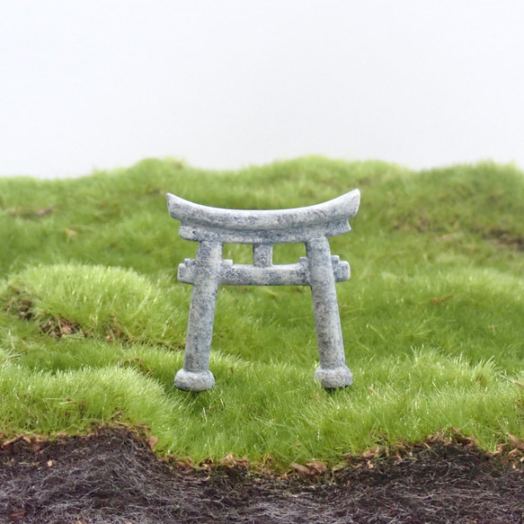 苔テラリウム用フィギュア『鳥居』（石造り）Lサイズ その他置物