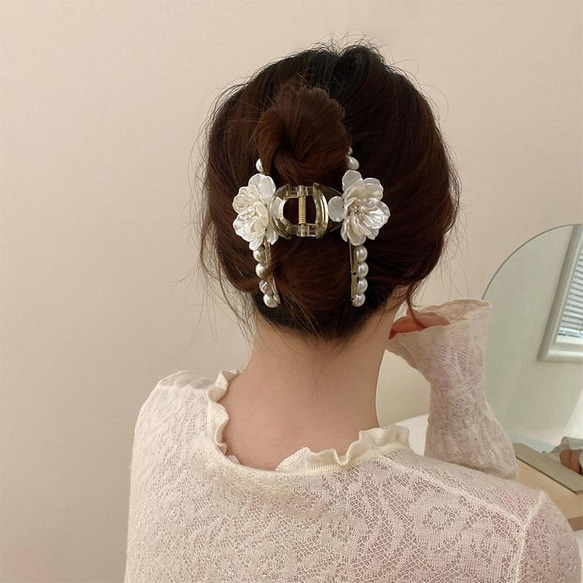 母の日『瀬戸の花嫁』ヘアクリップ バナナクリップ  ヘアアクセサリー春の福袋 2枚目の画像