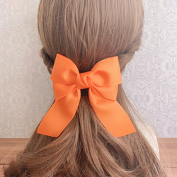 Ferragamo オレンジリボンヘアピン 883eaaedfb6738b61548814f152470