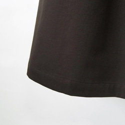 ●【オーダー品】シックで柔らかな着心地 コットンビエラのスカート｜ダークブラウン 8枚目の画像