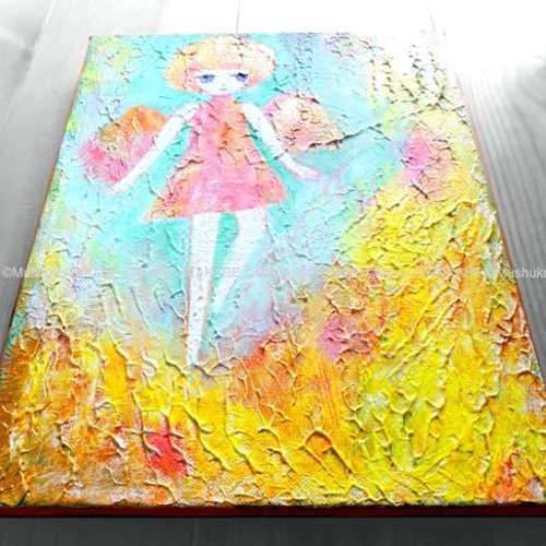 in the air] #原画 #アート #絵画 #イラスト #女の子 #私の