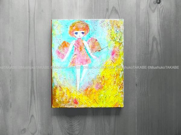 【夢のカケラ】グラスアート　イラスト　水彩画　原画 夢のカケラ】グラスアートイラスト水彩画原画