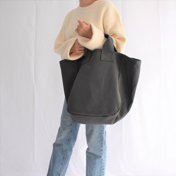 GABA TOTE BAG（チャコール/グレー） 5枚目の画像