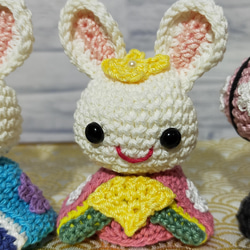 雛人形　おひなさま　あみぐるみ 　ハンドメイド　手編み　編み物　かぎ編み 4枚目の画像
