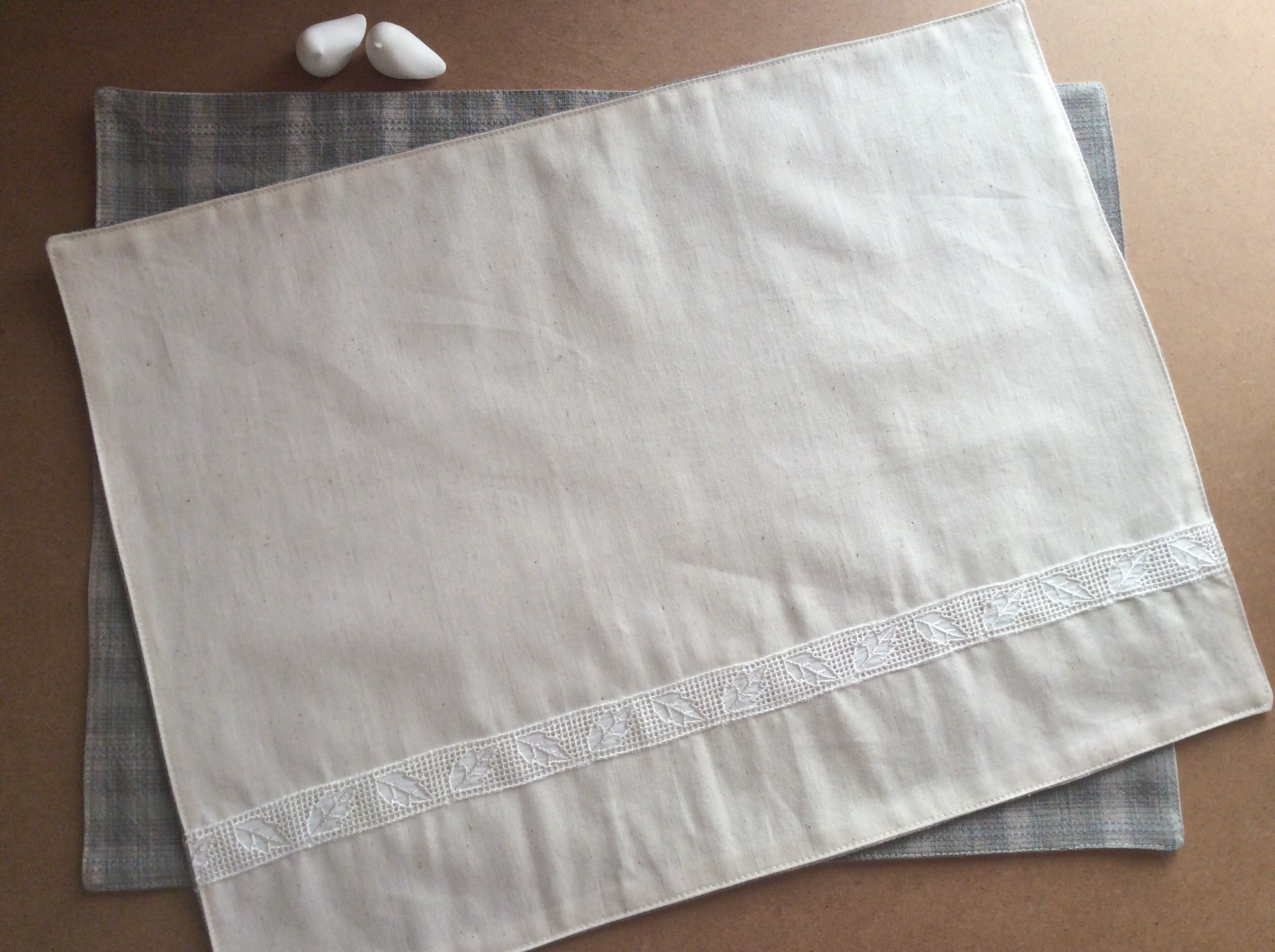 ランチョンマット・2枚組 ／ 手織り・本藍染め ランチョンマット(2枚組