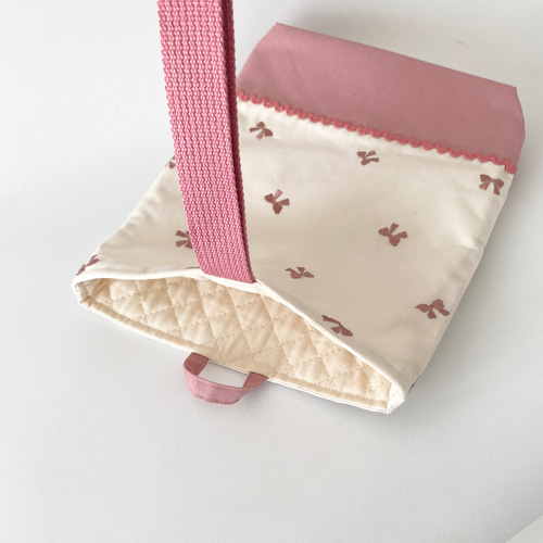 再販〉3点セット!! リボン刺繍ローズピンク フリル付き レッスン