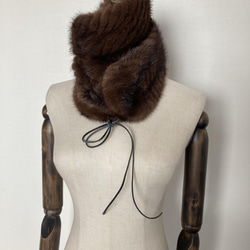 リアルファージャケットをリメイク✨ お袖をミンクファーマフラーに✨ 洋服お直し 修理 毛皮 コート 3枚目の画像