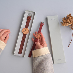 [ RED ] Cherry (size S) × Organic Sweden Leather 9枚目の画像