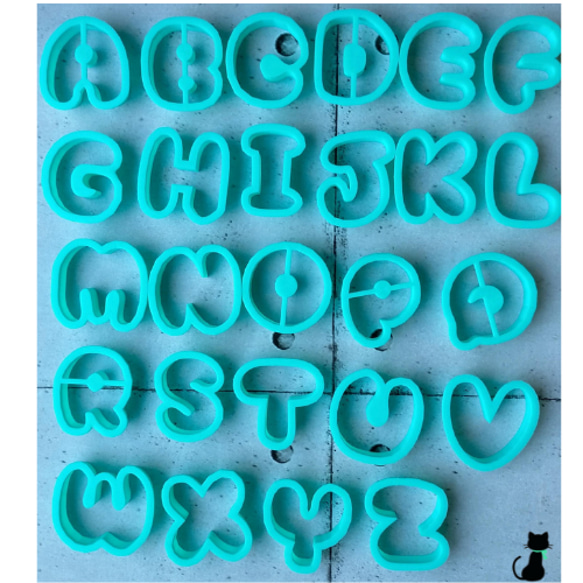 クッキー型（アルファベット）26個セット 5枚目の画像