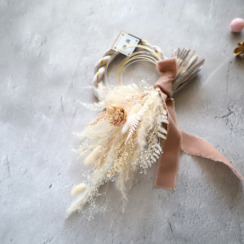 お正月飾りNo.74 しめ飾り しめ縄飾り お正月リース 2Way 縁起物