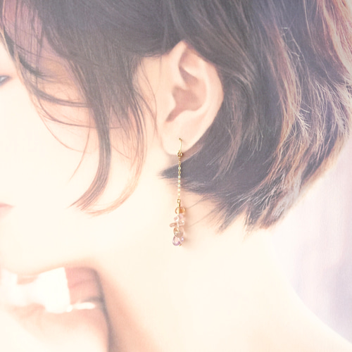 14kgf Jewelryルース アメトリンロングピアス♡