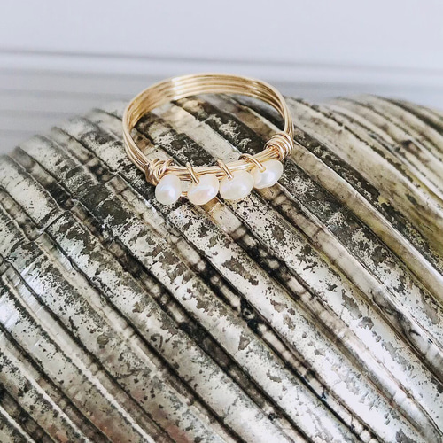 14k パールリング☆ les bon bon｜pearl ring パール リング 10金 - H.O.V(フォブ