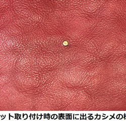 本革トートバッグL：黒薔薇　シンプル軽量 11枚目の画像