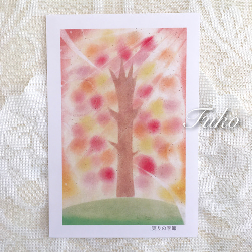 セフィロト（生命の樹）ハンドメイドパステル画　絵画アート原画 クロスステッチキット - G. クリムトの絵画「生命の樹」Riolis