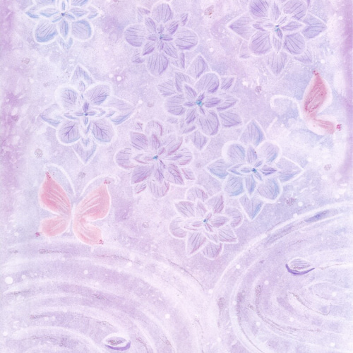 ポストカード】フラワーファンタジーセット ☆6枚組《メッセージ付