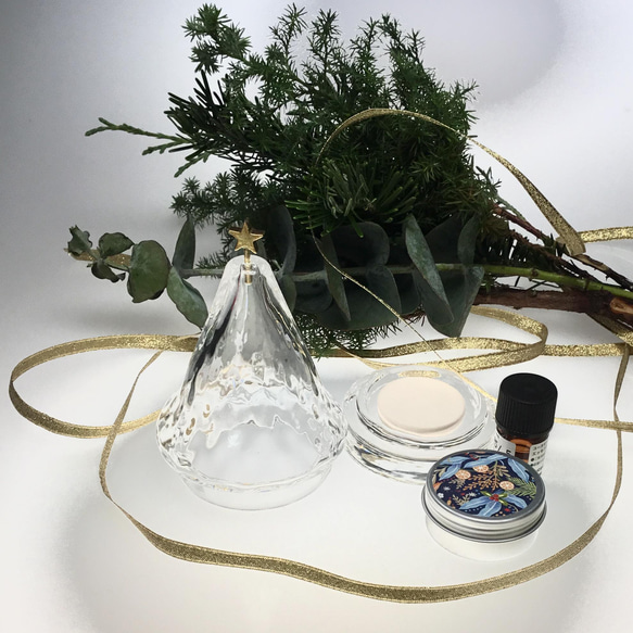 「小さな星のクリスマスツリー」24(LEDキャンドルホルダー、アロマストーンホルダー） 5枚目の画像