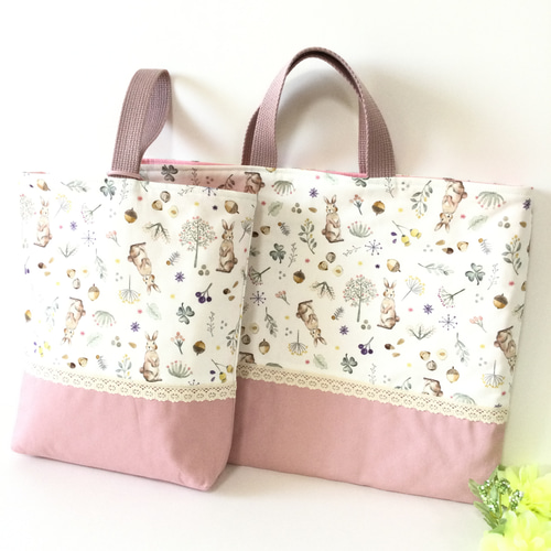 デコレクションズ　Milky rabbit 入園入学３点セット ♡ Milky rabbit ミルキーラビット キルティング 入園入学準備3