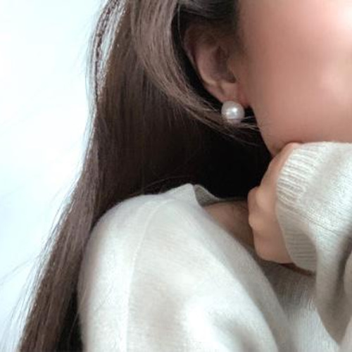 ☆再版☆こぼれ落ちそうなウルツヤ♡淡水パールピアス/イヤリング 