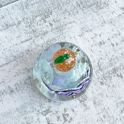 レジンで作った小さな鏡餅　紫陽花　お正月飾り　水引　ハーバリウム　選べるカラー　花　本物のお花　ギフトラッピング無料 10枚目の画像