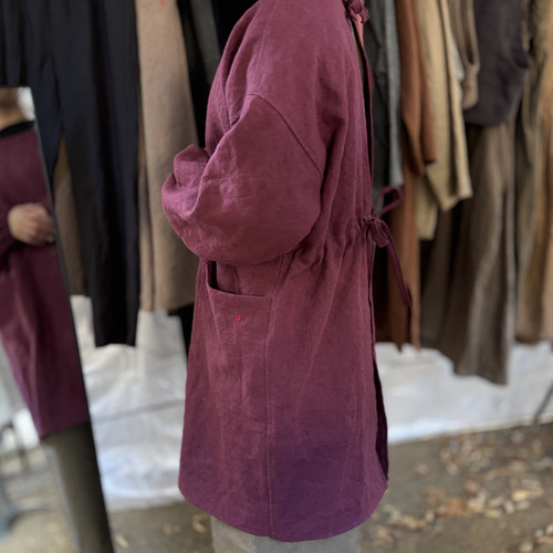 10年割烹着（麻100%生地）※期間限定6色から エプロン atelier kanon