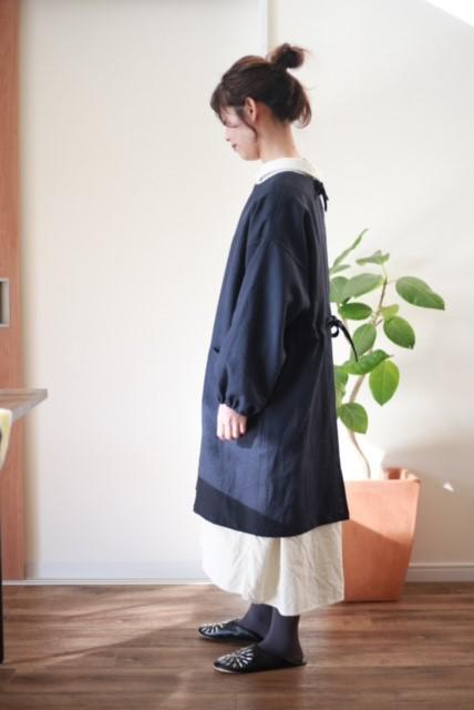 10年割烹着（麻100%生地）※期間限定6色から