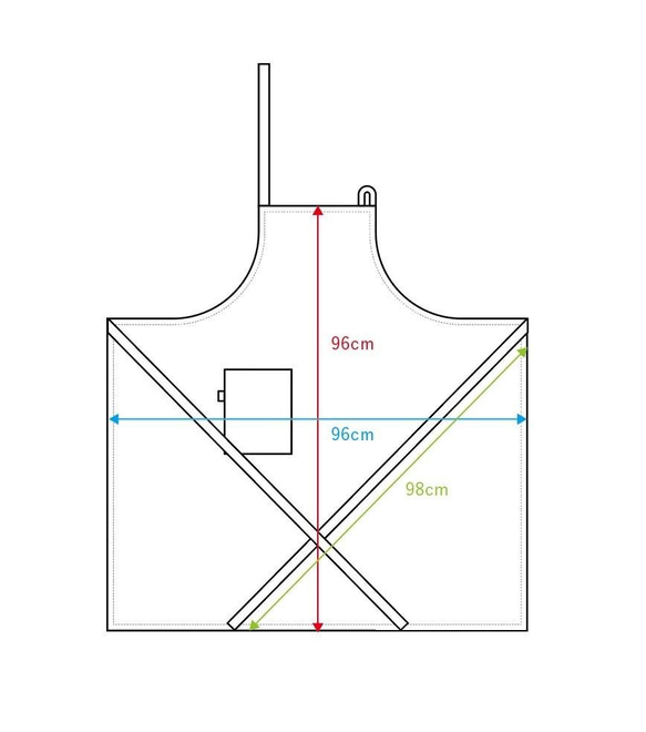 10年エプロン（麻100%生地）4色展開 10枚目の画像