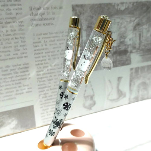 再販×137 *母の日ギフト♡白銀のシマエナガ…イニシャル付きハー 再販×137 *母の日ギフト♡白銀のシマエナガ…イニシャル付きハー
