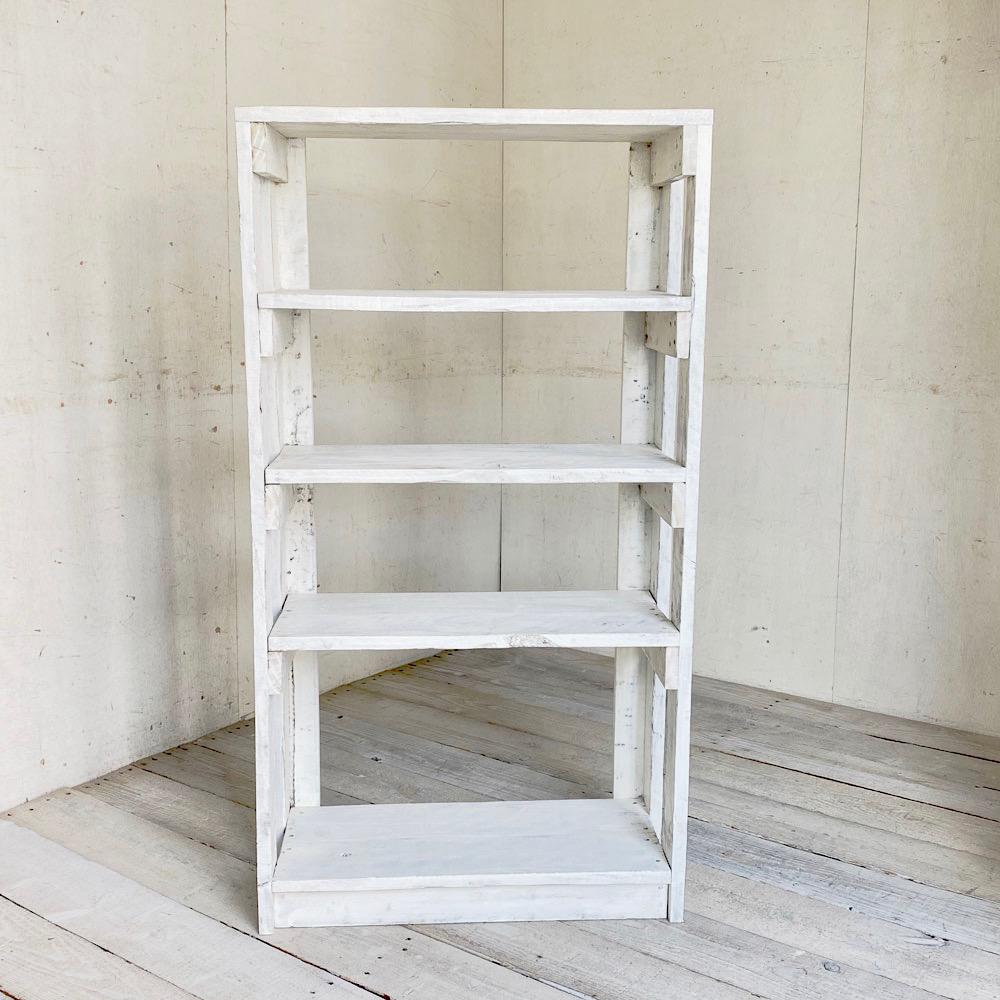 リサイクルウッド☆オープンシェルフ ホワイト　RW0169WT