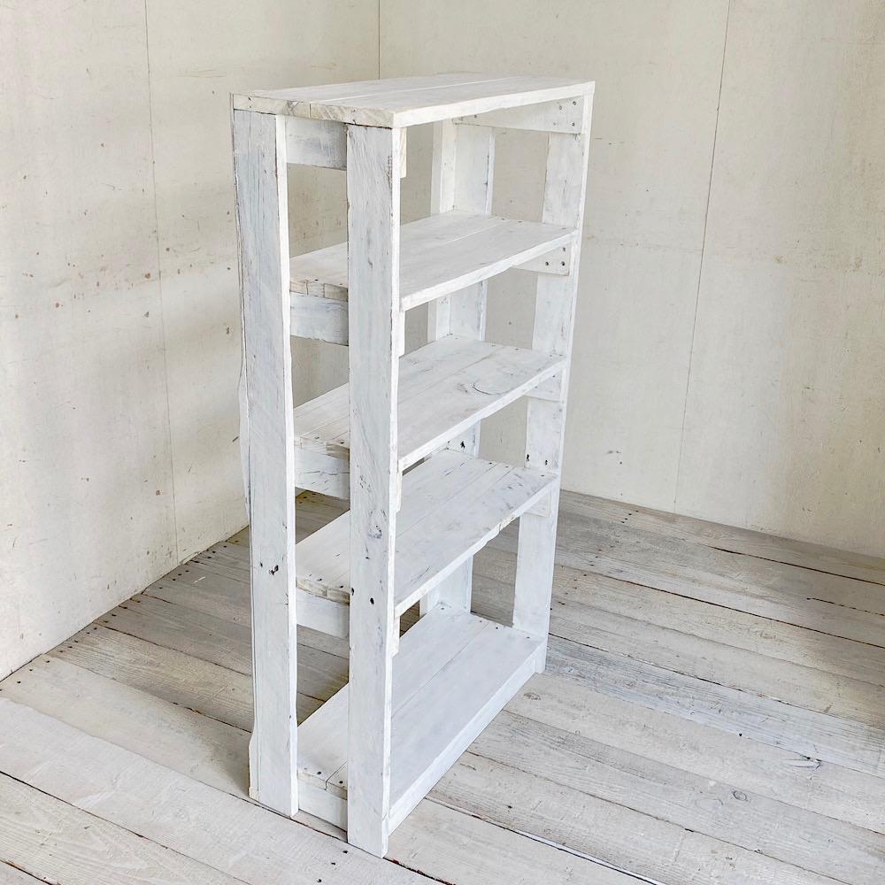 リサイクルウッド☆オープンシェルフ ホワイト　RW0169WT