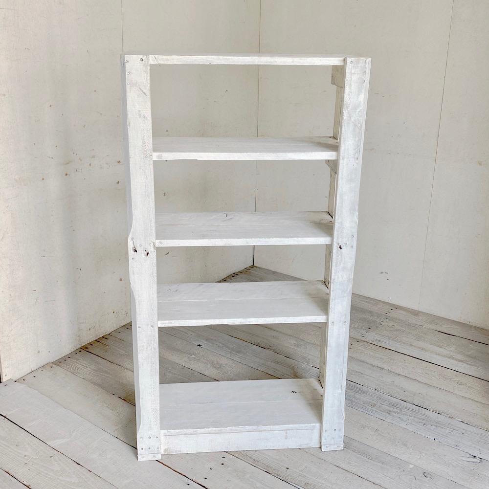 リサイクルウッド☆オープンシェルフ ホワイト　RW0169WT