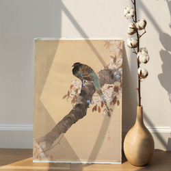 【NO.321】雉と桜の花鳥図の日本画アートポスター和柄☆お正月鳥和モダン和室インテリア雑貨A4A3A2A1B4B3B2 10枚目の画像