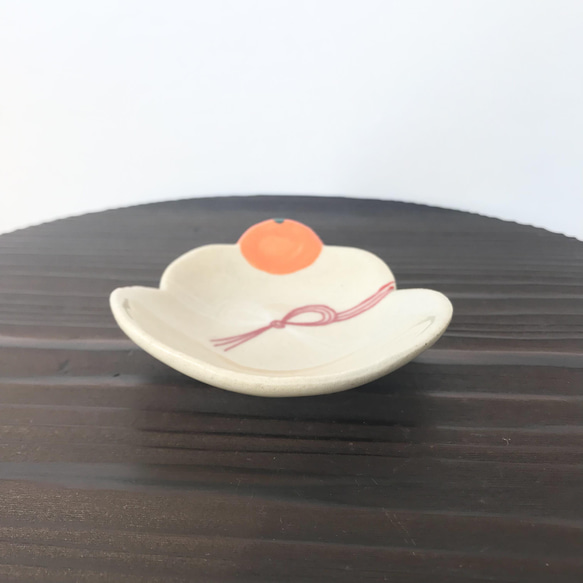 正月　鏡餅　豆皿（陶器） 3枚目の画像