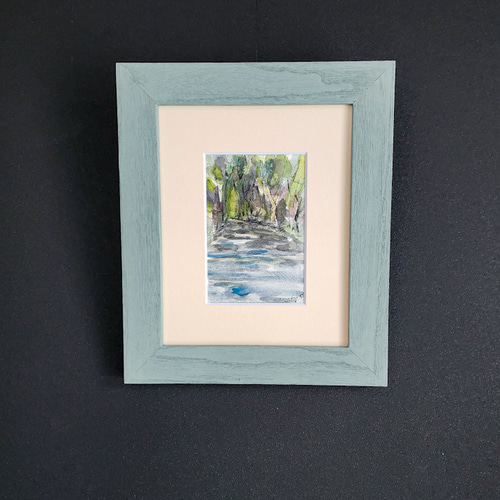 お気に入り 水彩画】「日溜の路 43」 石川（金沢） 絵画 アトリエZenkichi 絵画