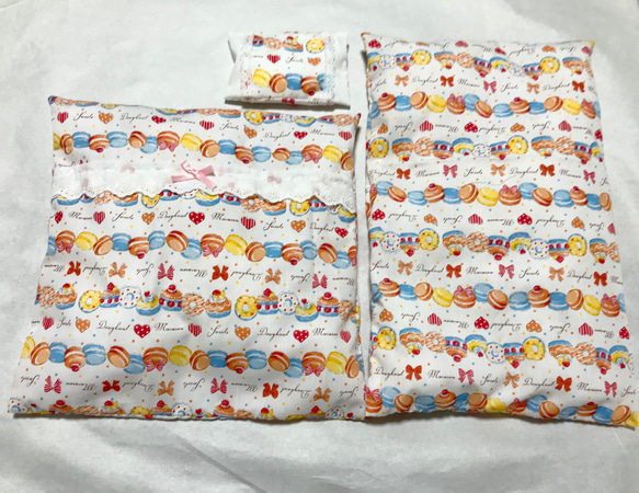 【新春福袋2022】ぽぽちゃんのケーキ模様のお布団とパジャマ 3枚目の画像