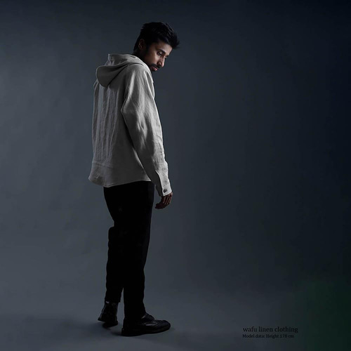 wafu プレミアム】【受注製作】Linen Hoodie 極上のリネン