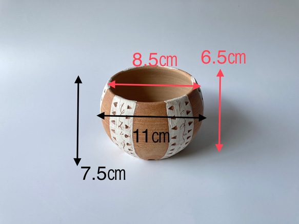 陶製植木鉢「縞」part４ 7枚目の画像