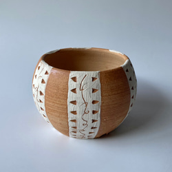 陶製植木鉢「縞」part４ 2枚目の画像