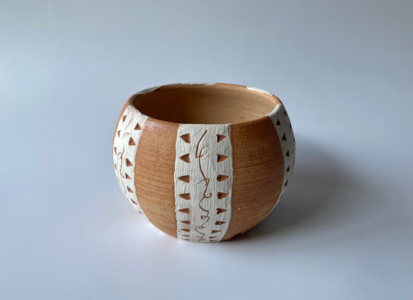 陶製植木鉢「縞」part４ 2枚目の画像