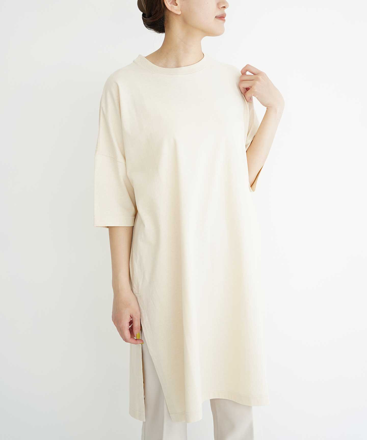 草木染めBotanix オーガニックコットンロングTシャツ　玉ねぎ 10,080円