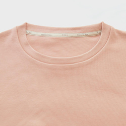 草木染めBOTADEGI ソフトスムース七分丈Tシャツ　玉ねぎピンク 4枚目の画像
