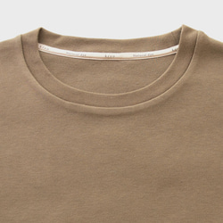 草木染めBOTADEGI ソフトスムース七分丈Tシャツ　ログウッドチャコール 5枚目の画像