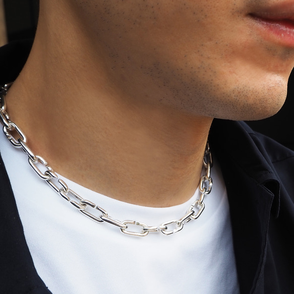 C buckle necklace_C扣項鍊 中性項鍊 個性 可當作手鍊 第2張的照片