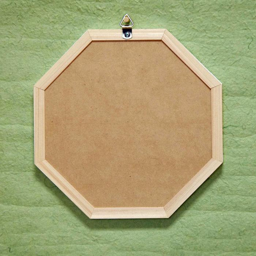 8角形木製マット付きフォトフレーム（赤） フォトフレーム・写真