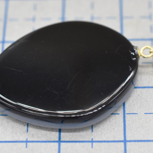 жソ付18金 K18天然石ストーンカメオ13.36ctペンダントトップ