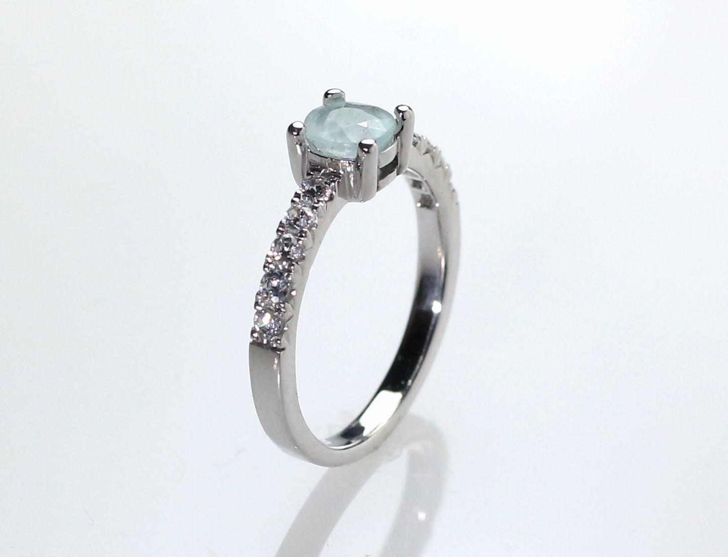 Pt900 パライバトルマリンリング 0.60ct