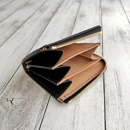 Piecewrks　 L字ファスナーミニウォレット 0_f2bb5976b6af7361ba0a8f56ad98