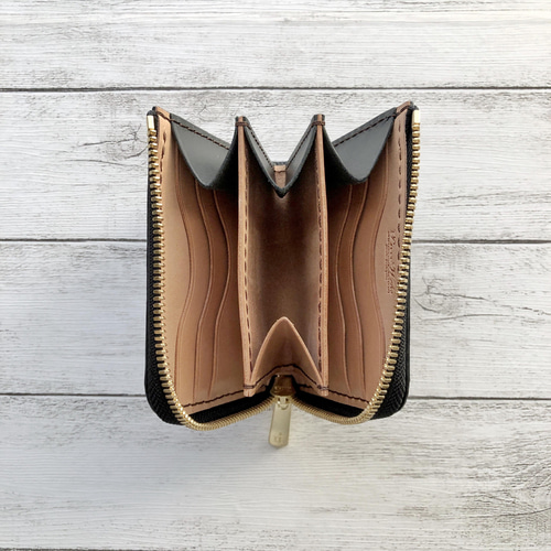 受注製作ナイルクロコダイルL字ファスナーミニウォレット その他ミニ