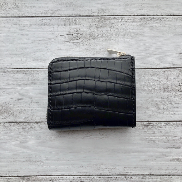Piecewrks　 L字ファスナーミニウォレット 受注製作ナイルクロコダイルL字ファスナーミニウォレット その他ミニ